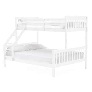 Selex Triple Sleeper Wooden Bunk Bed In White - UK