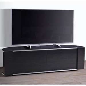 Sanja Ultra Large Corner High Gloss TV Stand With Doors In Black - UK