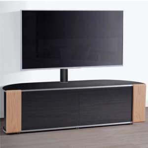 Sanja Ultra Large Corner High Gloss TV Stand In Oak And Walnut - UK