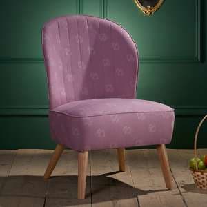 Snow White Childrens Fabric Accent Chair In Pink - UK