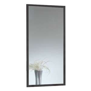 Stockholm Wall Mirror In Graphite Frame - UK