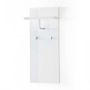 Sydney Wall Mounted Coat Stand In High Gloss White - UK