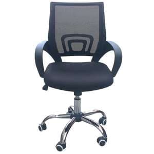 Tenby Fabric Mesh Back Home And Office Chair In Black - UK