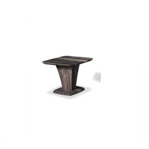 Titan Marble End Table In Natural Tones With Fibre Glass Column - UK