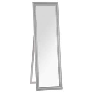 Urbana Floor Standing Cheval Mirror In Grey Wooden Frame - UK