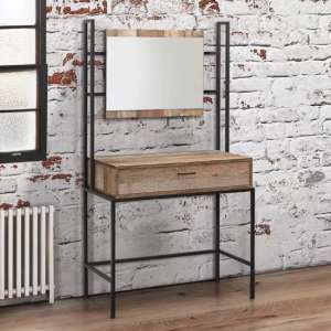 Urbana Wooden Dressing Table And Mirror In Rustic - UK