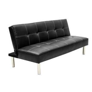 Vumba PVC Sofa Bed In Black - UK