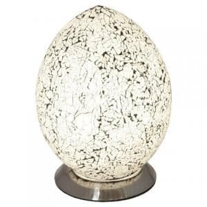 Mosaic White Egg Lamp - UK