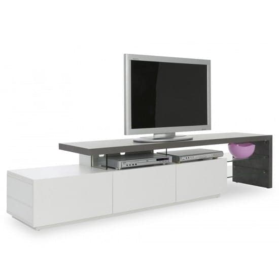 Alanis Wooden TV Stand With Storage In Concrete And Matt White_5