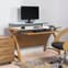 Cohen Curve Computer Desk Large In White Glass Top And Oak_3