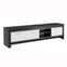 Lorenz Large TV Stand In Black And White High Gloss With 3 Doors_2