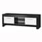 Lorenz Medium TV Stand In Black And White High Gloss With 2 Door_2