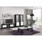 Lorenz Medium TV Stand In Black And White High Gloss With 2 Door_3