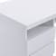 Sydney High Gloss Computer Desk In White With 3 Drawers_9