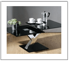 2,3,4, tier black glass coffee tables