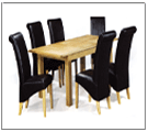 Tetris dining room sets with 4 white chairs