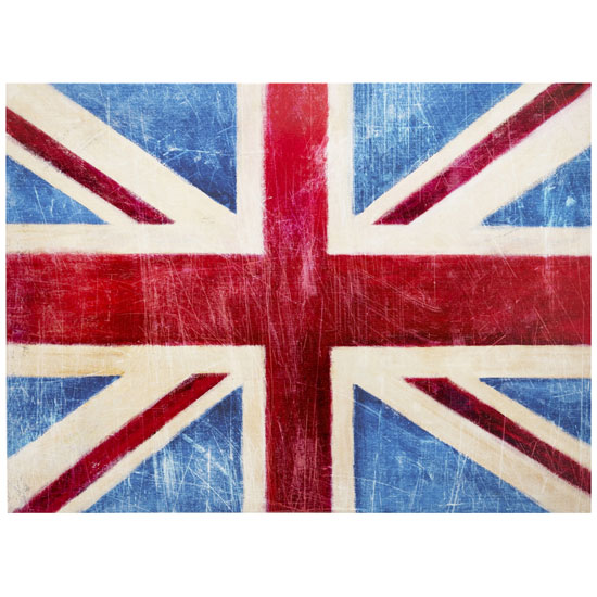 Blue Union Jack Wall Art, 000422