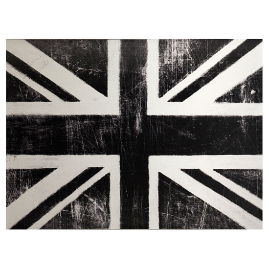Silver Union Jack Wall Art, 000424