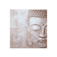 Peaceful Silver Buddha 3D Wall Art, 002507