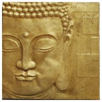 Peaceful Gold Buddha 3D Wall Art, 002508