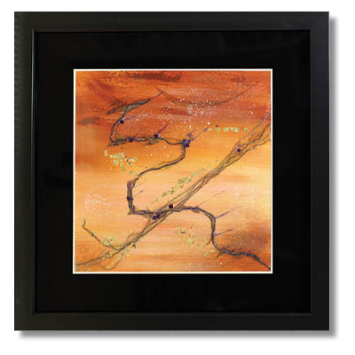 Atlas Orange Framed Art, 002593