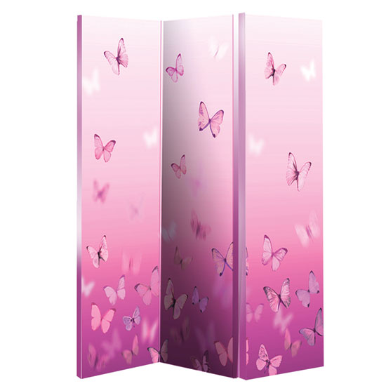 Butterfly Pink Room Divider, 008102