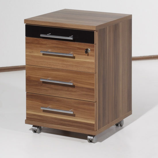 Master Lockable Walnut Office Cabinet, 0605-88