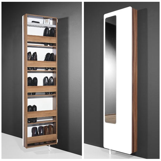 Solid Walnut Shoe Storage Cupboard - Shiro - Shoe Cupboards | Shoe