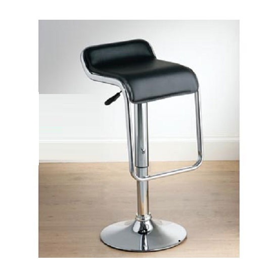 Torino Faux Leather Bar Stool - Black
, Furniture In Fashion Torino Faux Leather Bar Stool - Black