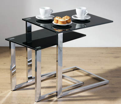 2 Piece Nest of Tables - Black 87568/2401391