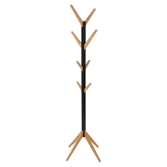 Floor Standing Wooden Coat Stand In Mahogany 2751 Furniture