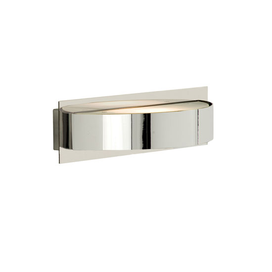 Single Uplighter Black Chrome Finish Wall Light 20669 Furnit