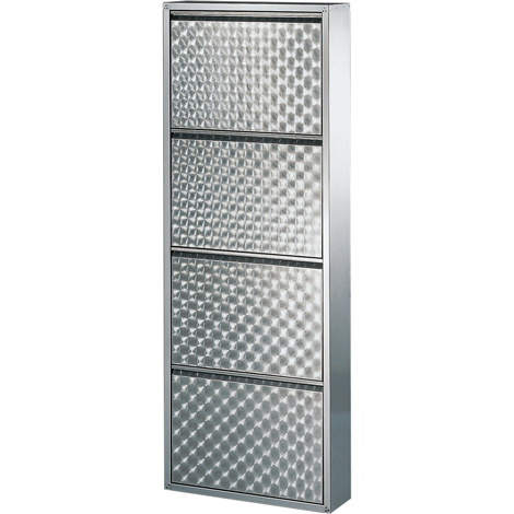 4 tiered reflective shoe cabinet, shoe storage 5207-63