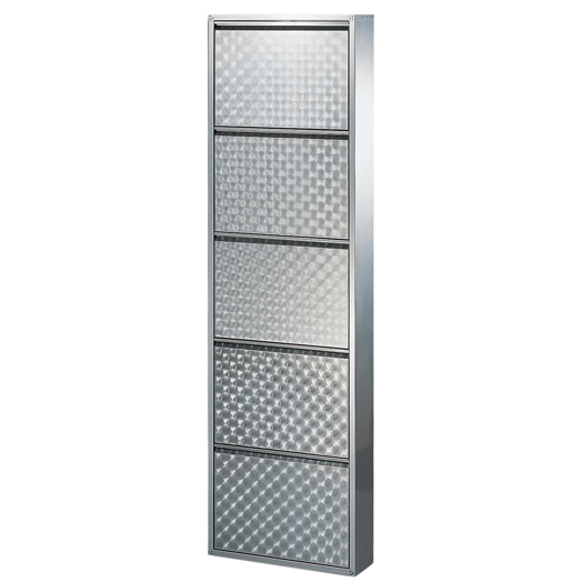 5 tiered reflective shoe cabinet, shoe storage 5208-63