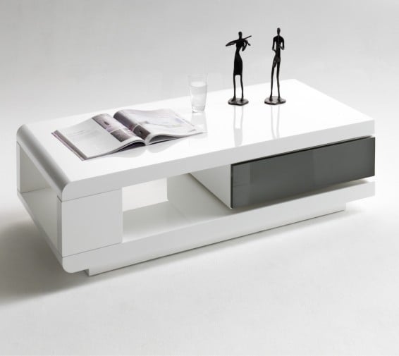 tuscon tv coffee table in high gloss white with storage 1846 tuscon tv coffee table in high gloss white with storage 1846