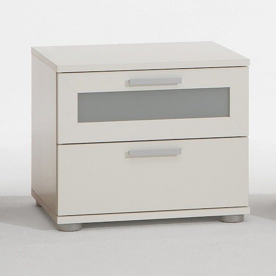 Jack 2 Drawer Bedside Cabinet in White