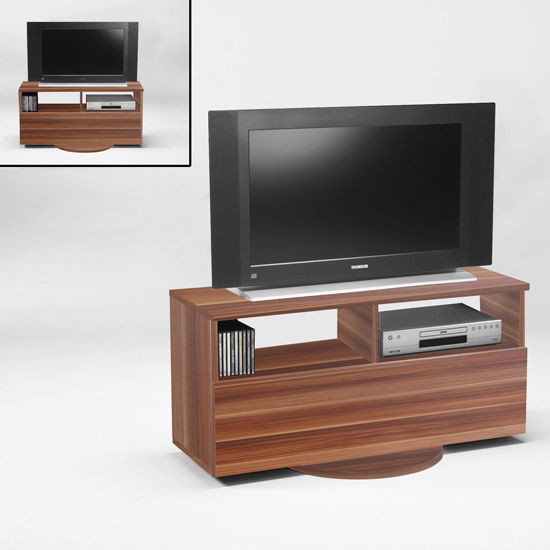 cubic2 walnut swivel tv stand 6443 18 ebay cubic2 walnut swivel tv stand 6443 18 ebay