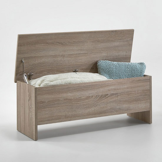 Paco Oak Finish Ottoman Storage Box 22600 Furniture In Paco Oak Finish Ottoman Storage Box - Paco Oak Finish Ottoman Storage Box 22600 Furniture In