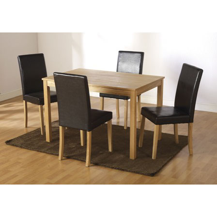 Ashmere Dining Set + 4 Dining Chairs