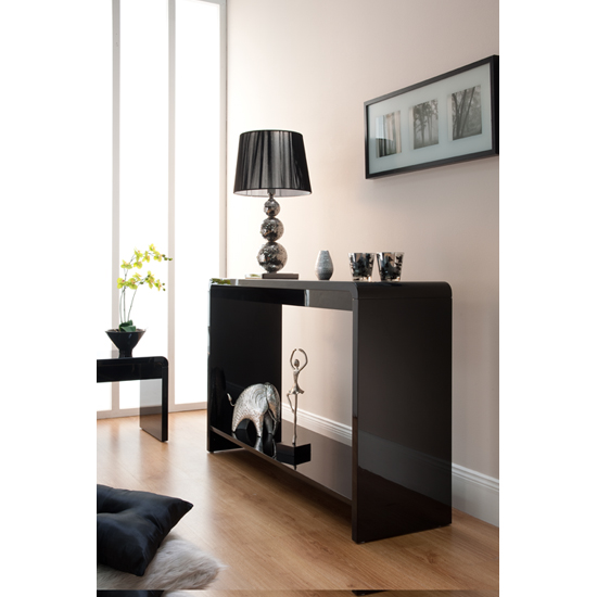 Black Gloss Console Table Black Gloss Console Table