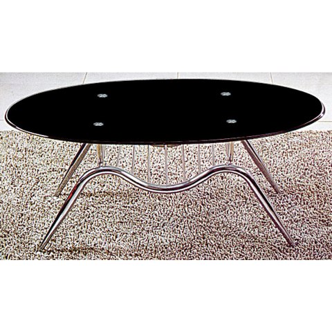 Black Glass Coffee Table, 3815