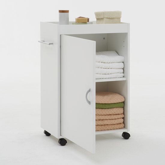 Cordoba white bathroom trolley