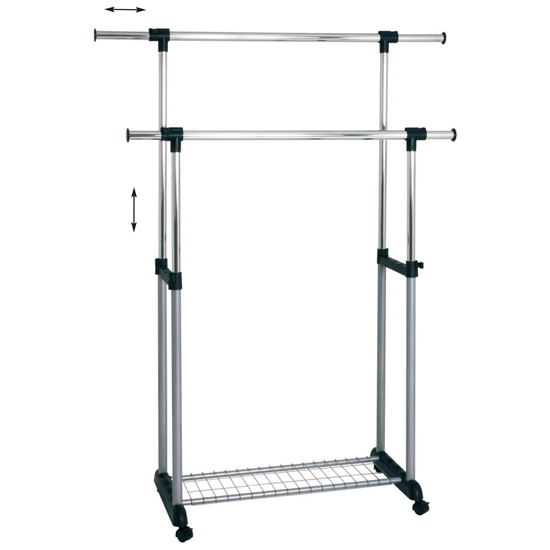 Dina Double Clothes rack Railing 2887 Furniture IN Fashion U