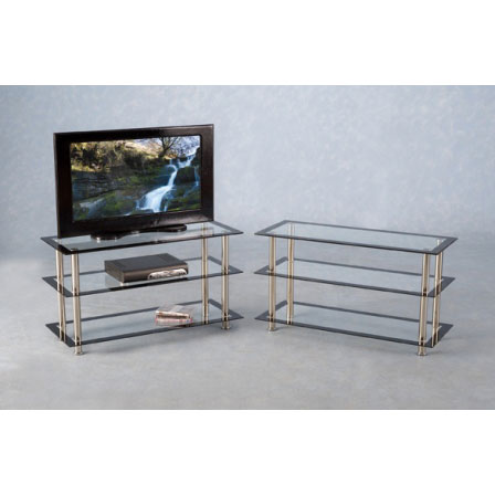 Harlequin 3 Tier Glass TV Stand