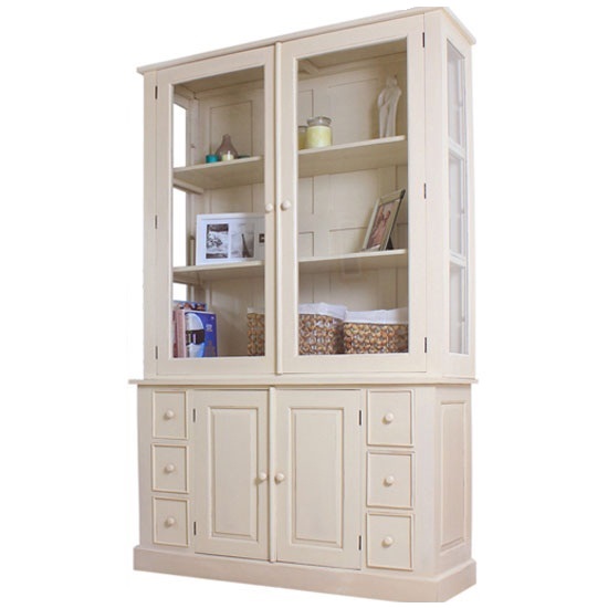 Marios Mahogany 2 Glass Door Display Cabinet With Sideboard Mahogany Display Cabinets With Glass Doors