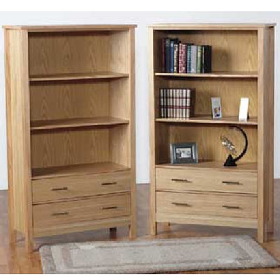 Toscana Bookcase In Black High Gloss With 3 Compartments Bookcases