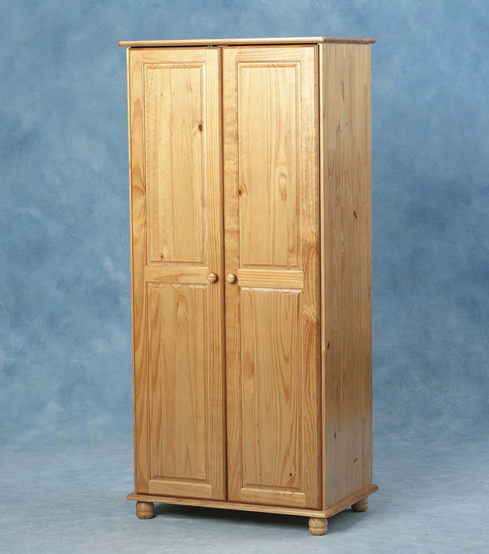 Sol Wardrobe - Two (2) Door Antique Pine Finish