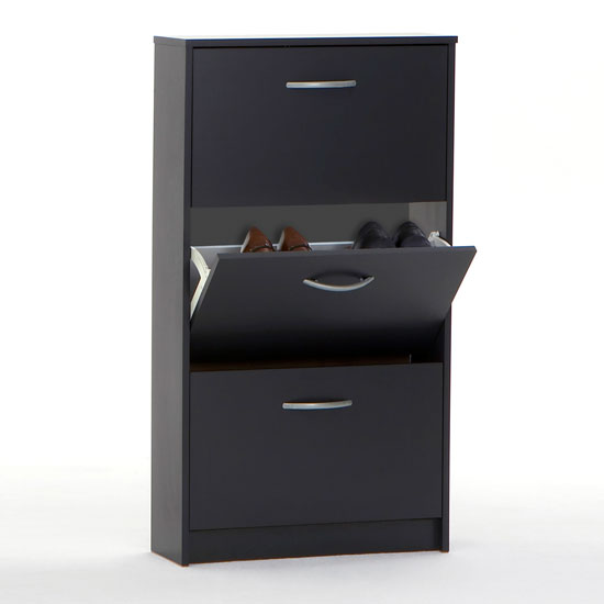 3 Drawer Anthracite Shoe Cabinet, Step3