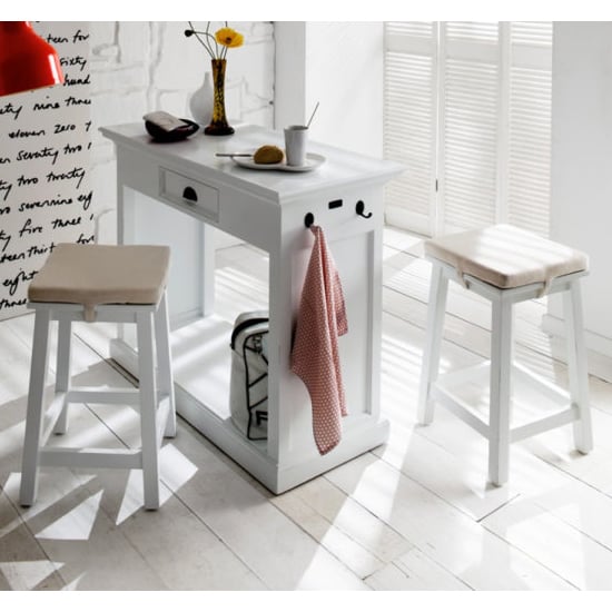 Product photograph of Allthorp Wooden Kitchen Dining Set In Classic White from Furniture in Fashion