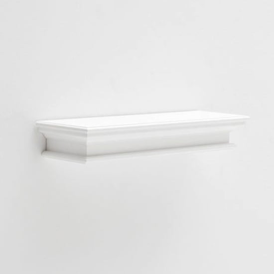 Product photograph of Allthorp Long Floating Wall Shelf In Classic White from Furniture in Fashion